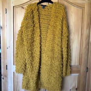 Knitted long cardigan